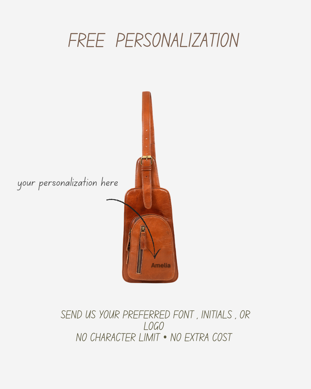 Mira Leather Crossbody Sling Bag