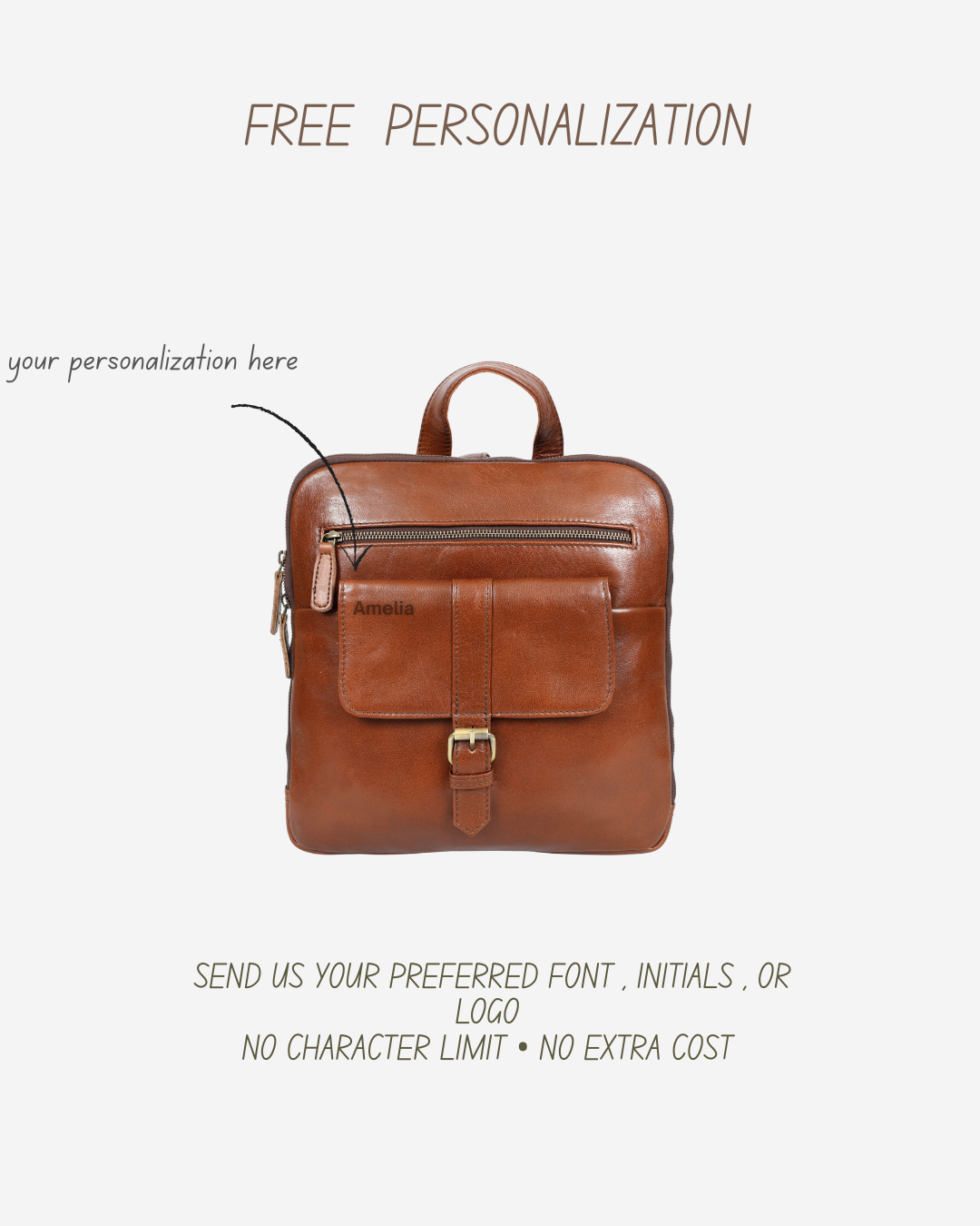 Rubi Leather Pocket Backpack