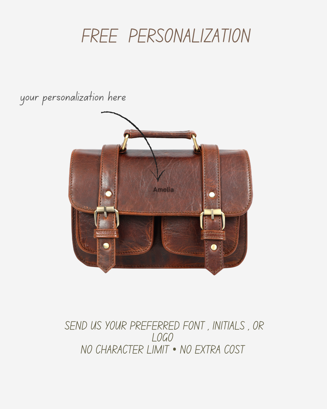 The Elowen Leather Satchel Crossbody Bag