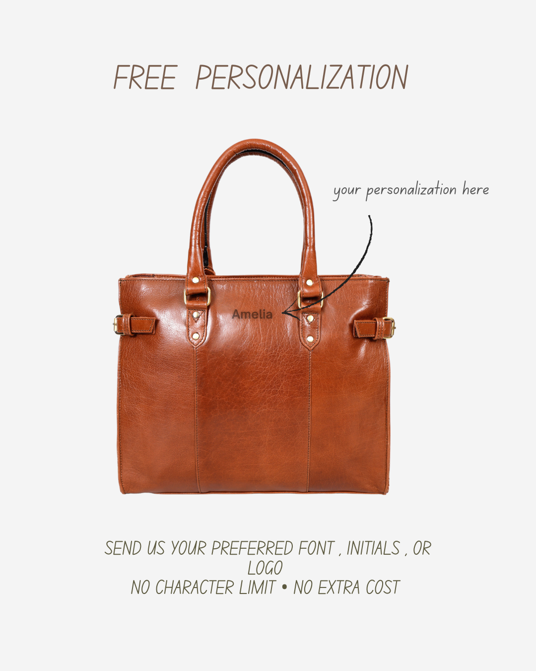 Heritage Leather Tote – Large Work Bag for Women