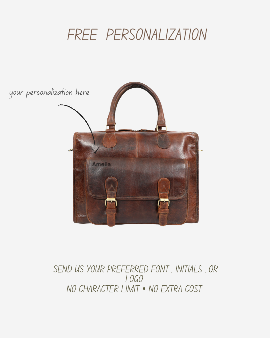 Liora Leather Diaper Bag