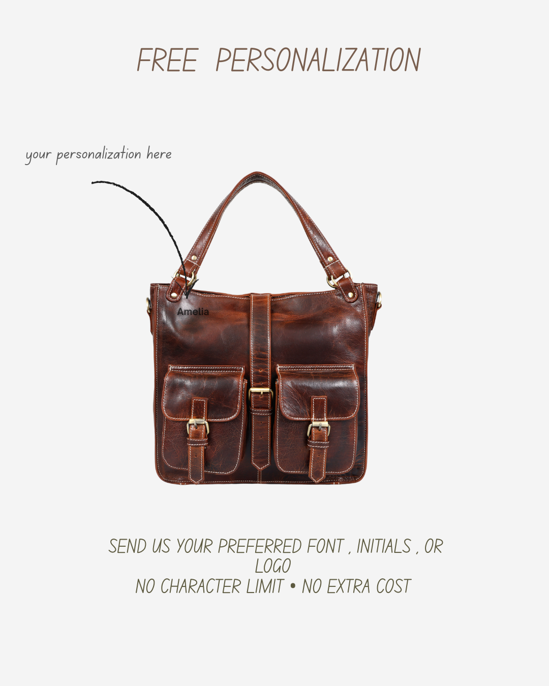Arlena Leather Tote Bag